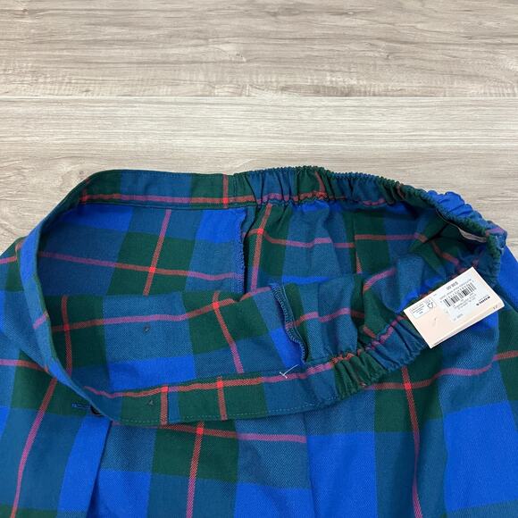 Juniors' SO Good For Life Buttoned Faux Wrap Blue, Green Plaid Skirt Size 17 - Picture 11 of 14